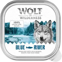 Wolf of Wilderness Adult - Single Protein 6 x 300 g skål - 6 x 300 g: Blue River - Fisk