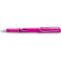 Lamy Safari Pink Left Hand Medium Lh Line Thickness Fountain Penn