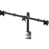 Iiyama DS1003C-B1 - Stativ - justerbar arm - for 3 skjermer - svart - skjermstørrelse: 10-27 - skrivebordsstativ