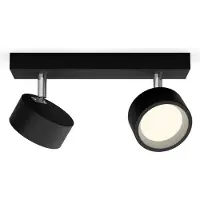 Philips Bracia LED-downlight med 2 lyskilder, svart