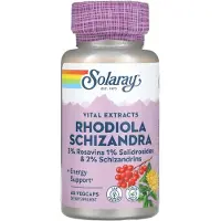 Solaray Rhodiola+schisandra 500 Mg 60 Enheter