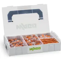 Wago Samlemuffer L-Boxx Mini 221 + dinskinneholder - 225 Samlemuffer + 4 Dinskinneholder