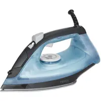 Vevor Dampstrykejern, 1600W strykejern for klær, aluminiumslegering + PTFE-sålplate, automatisk avstengning, selvrensende, fire temperaturinnstillinger, rask oppvarming, antidrypp, strykejern for hjem