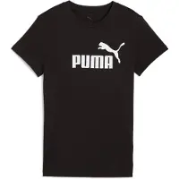Puma Essentials Logo Tee Women, Clothing, Black, M