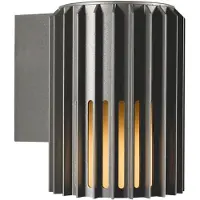 Nordlux Utendørs vegglampe Aludra Seaside, aluminium, antrasitt