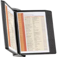 Durable Vægstander Sherpa STYLE, A4, 10 lommer, sort