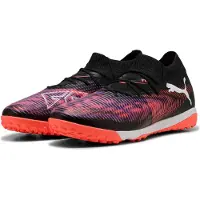 Puma FUTURE 8 MATCH TT Football Boots Unisex, Shoes, Black/White/Glowing Red, 44.5