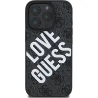 GUESS Pu Leather 4g Big Love Logo Magsafe Iphone 16 Pro Telefondeksel