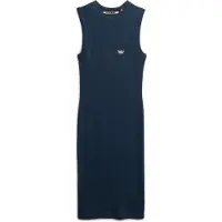 Superdry Rib Bodycon Ermeløs Kort Kjole