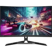 Lenovo Legion R32qc-30 - LED-skjerm - gaming - kurvet - 32" (31.5" synlig) - 2560 x 1440 QHD @ 180 Hz - VA - 350 cd/m² - 3000:1 - 0.5 ms - HDMI, Di...