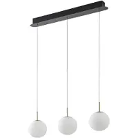 LUCANDE LED-hengelampe Joran, 3 lyskilder, hvit, glass