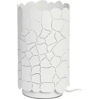 LINDBY bordlampe Aralena, hvit, metall, høyde 26,5 cm
