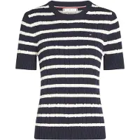 Tommy Hilfiger Ww0ww38744 Genser Med Korte Ermer