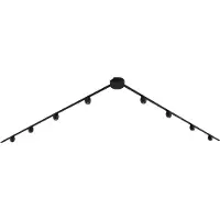 QAZQA Moderne skinnesystem med 8 sorte spotlights 1-fase - Magnetic Zagaye