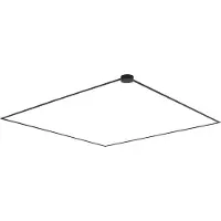 QAZQA Moderne skinnesystem sort 1-fase 800 cm med rund strømforsyning - Magnetic