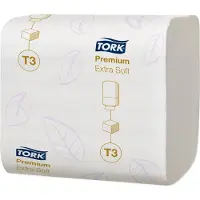 Tork Toalettpapir T3 Premium Ekstra Mykt 2-lags hvitt - (30 pakker x 252 stk.)