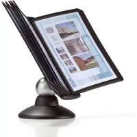 Durable SHERPA motion - Displaypanelsystem - stasjonær - 10 rom - for A4 - svart