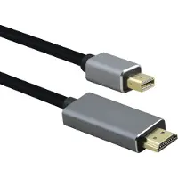 Helos -tilkoblingskabel, mini DisplayPort St./HDMI St., PREMIUM 4K, 3,0 m, svart