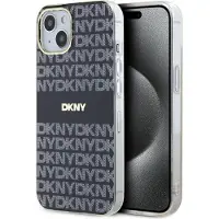 DKNY IML Mono & Stripe MagSafe-etui for iPhone 15/14/13 - Svart