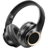 24hShop Kraftfulle bluetooth stereoheadset - Svart sammenfoldbart