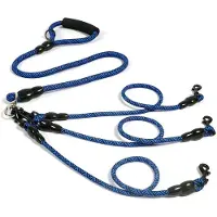 24.Se Hundebånd til 3 hunder - Blå