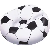 Bestway 75010 oppblåsbar fotballstol 114 x 112 x 66 cm