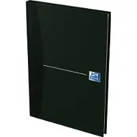 Oxford Smart Black Innbundet Kladdebok A5, Linjert, Svart