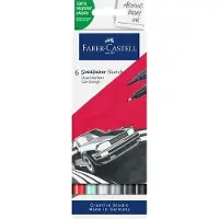 Faber-Castell 164813, Fint, Flerfarget, Resirkulert plast, 0,6 mm, Pappeske, 6 stykker