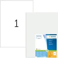 Herma Premium - Permanet adhesiv - hvit - A3 (297 x 420 mm) 100 stk (100 ark x 1) merkelapper