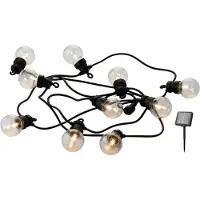 Sirius Lucas Solar Startsæt - Klar/Sort - 10 LED