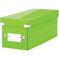 Leitz Click & Store WOW CD - Medieoppbevaringseske - kapasitet: 160 CD (papirhylser), 30 CD, 60 CD (smal boks) - grønn