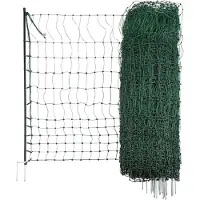 Kerbl hønsenetting med dobbel spiss uten strøm - l 25 m x b 106 cm