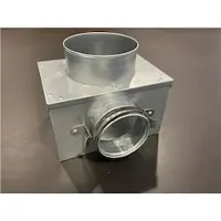 Lindab Vægboks til ventil PVWU Ø125 med 1 tilslutning Ø76