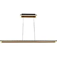 Eco-Light LED-hengelampe Solaris 3-trinns-dim gull 120 cm