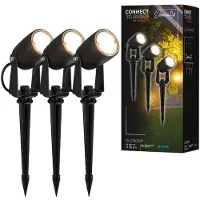 Briloner LED jordspyd spot 3928035 12 V 3x forlengelse svart Ø 4 cm