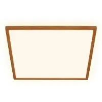 Briloner LED-taklampe Tava Wood, 42 x 42 cm, plast, 3000 K