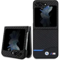 BMW Lær Karbon-etui for Samsung Galaxy Z Flip 5 - svart