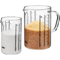 GEFU GF89544, 1 l, ml, oz, Borosilikatglass, Gjennomsiktig, 115 mm, 150 mm