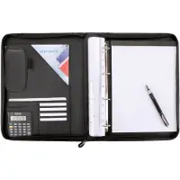 Alassio Jüscha Reggio, A4, Q-ring, Oppbevaring, Kunstig lær, Svart, 360 mm