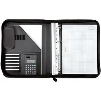 Alassio RICCIONE - Zippet mappe for dokumenter - leatherette - svart