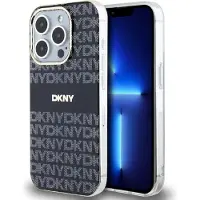 DKNY IML Mono & Stripe MagSafe-etui for iPhone 14 Pro - svart