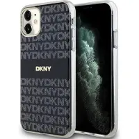 DKNY IML Mono & Stripe MagSafe-etui for iPhone 11 / Xr - svart