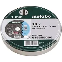 Metabo Kappeskive metall/INOX (10-pakning)