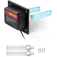 Vevor HVAC luftrenser for hele huset, 18W 7 tommer, UV UVC-lys i kanal for AC (klimaanlegg) kanal, luftskrubber med 2 erstatningspærer, HVAC UV-lys for AC-systemer