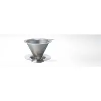 Hario V60-02 kaffefilterholder i dobbeltmasket metall med stativ
