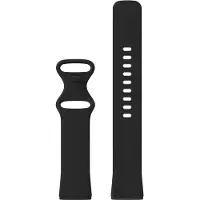 24hShop Silikonarmbånd Fitbit Versa 3 Svart - Large