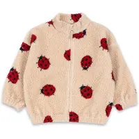 Konges Sløjd Fleecejakke - Jody - Ladybug Sand - - 4 år (104) - Fleecejakke