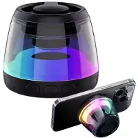Mtp Products M2 Mini magnetisk Bluetooth-høyttaler med RGB-lys - svart