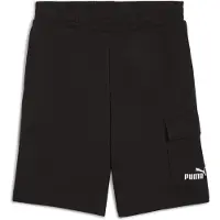 Puma Essentials No. 1 Logo Cargo Shorts 10" Men, Clothing, Black, XS