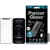 PanzerGlass iPhone 12/12 Pro Case Friendly Swarovski CamSlider Skjermbeskyttere - Svart Kant